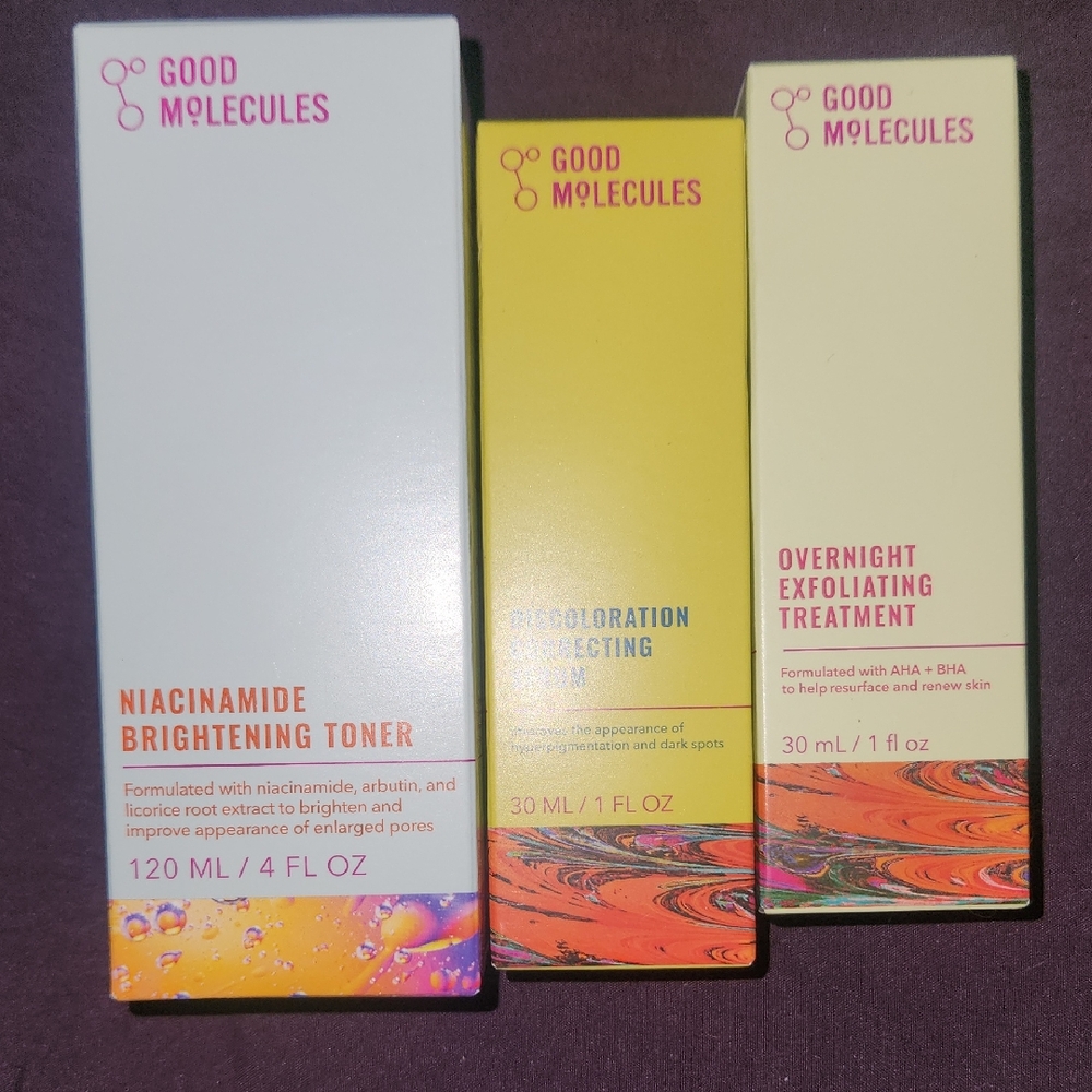 NEW Good Molecules Skincare Trio All 3 Full Size Items